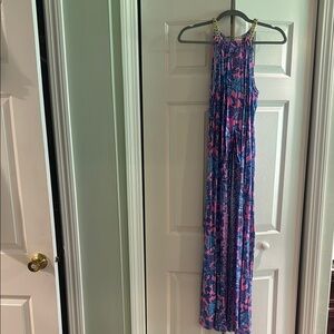 Lilly Pulitzer Pink and Blue Maxi One Piece
